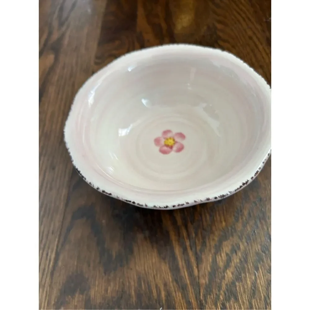 Franciscan Flora Coupe Cereal Bowls Green or Pink